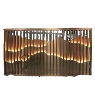 China Paint Free ndoor Room Divider Home Outdoor Enjoy Life Laser Cut Decorative Corten Steel Garden Metal Screen, Laser Cutting Utility Metal for sale