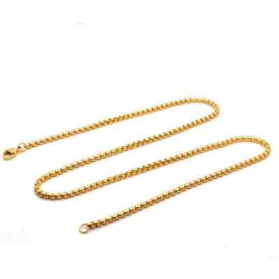 China 2020 Fashionable Wholesale Men's DIY Stainless Steel Box Chain Necklace Jewelry for sale