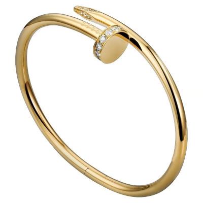 China Amazon FASHION Hot Sale Fashion Brand Luxury Women Bangle Bracelet 18K Gold Stainless Steel Ladies Bracelets for sale