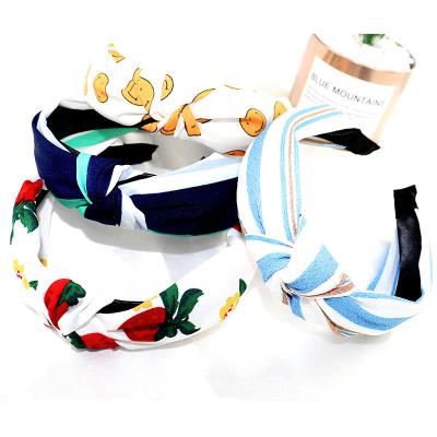 China Wild Hot Popular Amazon Original Selling Hairpin Headband Custom Wide Edge Printed Cute Cute Head Ornament for sale