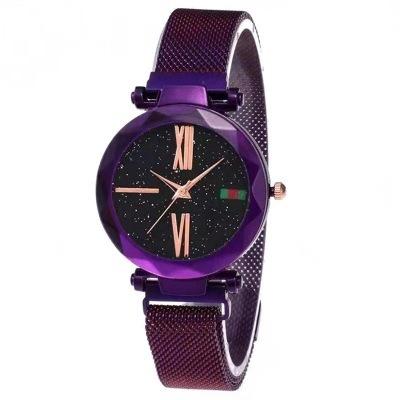 China Wholesale Popular Ladies Wrist Watch OEM Quartz Magnet Quartz Steel Mesh Fashion Woman Watch Water Resistant for sale