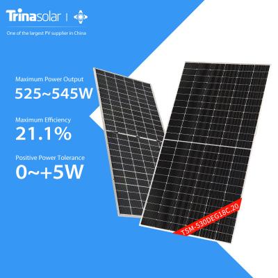 China POE / EVA Solar Power 545W PRICE PANEL SOLAR PV Modules Mono Bifacial Solar Cells 525W - 545W IN STOCK for sale