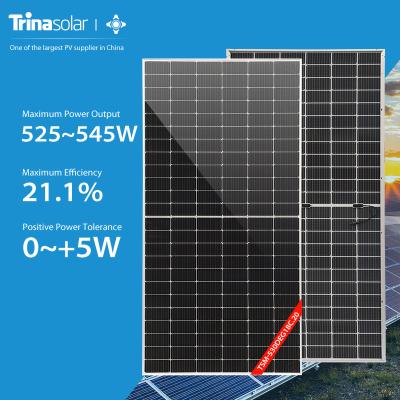 China Mono EVA / POE Solar Panels Photovoltaic Modules Manufacturer 525W 530W 535W 540W 545W for sale