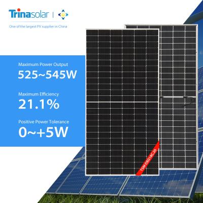 China Trina Solar Power 545W Double Solar Modules POE/EVA Factory Price Glass Bifacial PV Solar Cells 525W - IN STOCK Fast Delivery for sale