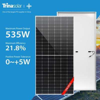 China Trina 530w 535w 540w 545w 550w Trina TSM-DE18 Solar Power System Solar Panel Half-Cut Solar Panel Price Wafer Size 182*182 for sale