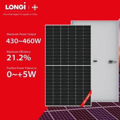 China LONGi Solar Mono Power Solar Cells 430W-460W PV Solar Panels Half Half ON SALE 166mmx166mm for sale