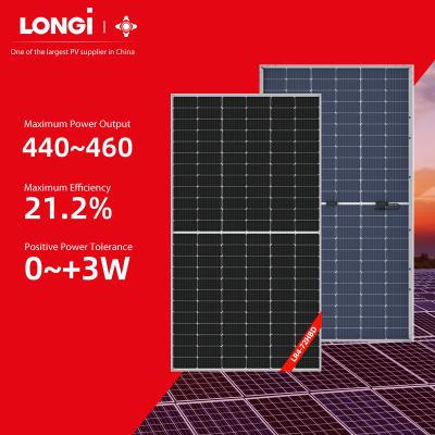 China LONGi Module Energy Mono 425W 430W 435W 440W 445W 450W 455W 166*166mm Solar Photovoltaic Panel for sale