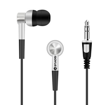 China Soyle Turbo Acoustic Twin Circuit Increases Sound Quality Innovative Design 1.2m Mobile Earpads Earphone 3.5mm Twins Ear-buds Hook In-Ear Stereo Cable Headphones For Samsung for sale