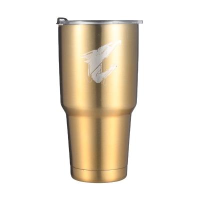 China New Design Disposable Travel Double Wall Buckle Stainless Steel Western Tumbler Coffee Cups Mug for sale