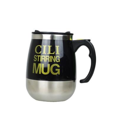 China OEM Disposable Automatic Electric Plastic Mixing Cup Stainless Steel Lazy Self Stirring Travel Coffee Mug Mug for sale