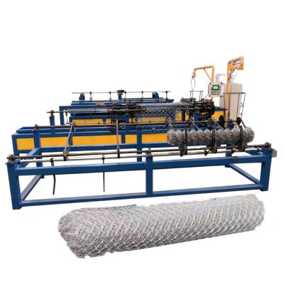 China 3m 4m new product galvanized black wire working together chain link fence machine supplier for sale