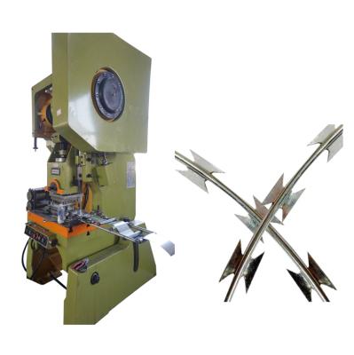 China 600-1000mm coil concertina razor barbed wire punching machine for sale