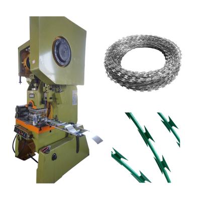 China Automatic high speed hot sale concertina razor barbed iron wire machine for sale