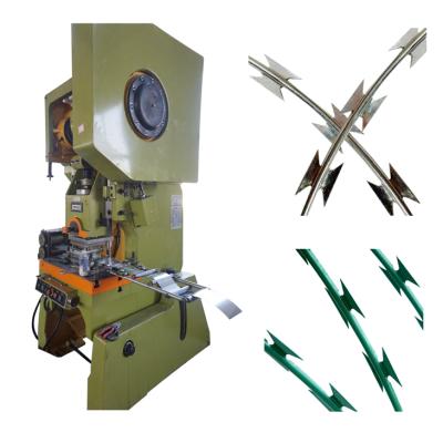 China Automatic razor barbed wire making machine / razor blade making machine manufacturing equipment for sale