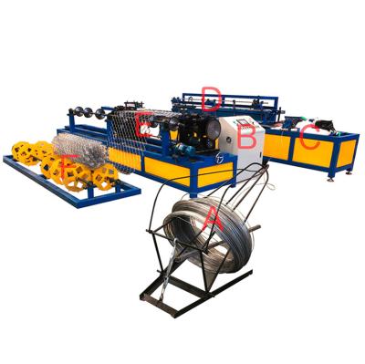 China Baochuan 2021 year diamond chain link fence weaving machine / diamond wire machine for sale