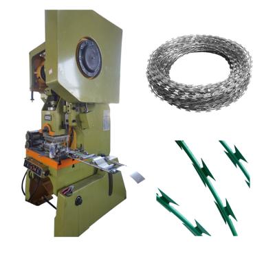 China Concertina Razor Blade Barbed Wire Making Machine / Razor Welding Machine for sale