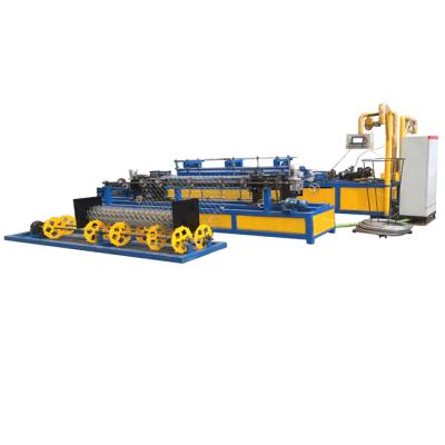 China Double molds fully automatic chain link machine produce galvanized pvc wire for sale