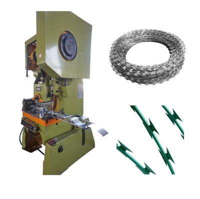 China High Speed Auto Concertina Razor Blade razor barbed wire making machine for sale