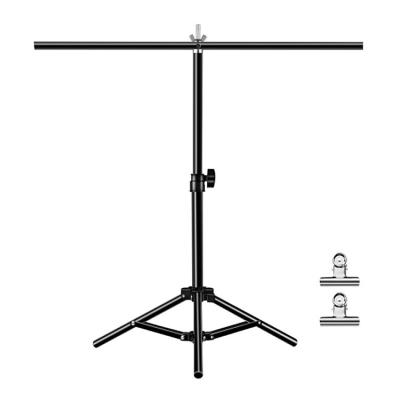 China Photo 67cm Durable T-Shaped Photography Backdrop Viewer with Clips Support Stand Backdrop Crossbar Without Background Cloth for sale