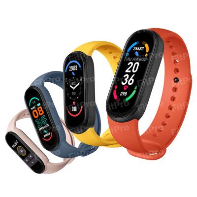 China 2021 New Arrival APP Control Band M6 Blood Pressure Heart Rate BP Smart Wristband Wristband Watch Fitness Tracker BP Monitor Waterproof for sale