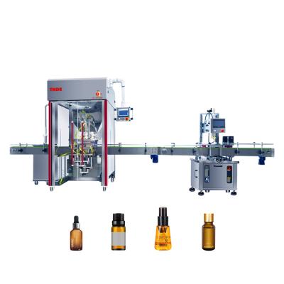 China Food Machinery Packing Line Automatic Linear Platypus/Screw Lid Caper Machine Capping Filling Machine for sale