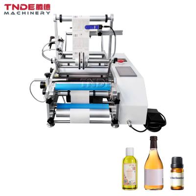 China Semi Automatic Round Food Bottle Labeling Machine for sale