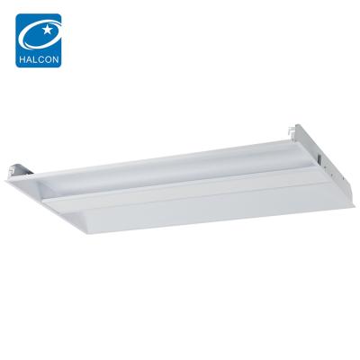 China Warm White Indoor 24watt 36watt 42watt 50watt 2x4 School Led Flat Troffer Light for sale