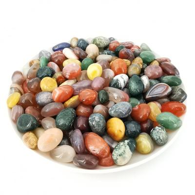 China 2022 China Best Selling Natural Gemstone Agate Colorful Tumble For Kids for sale