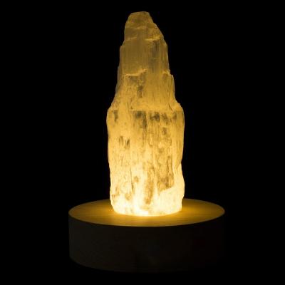 China Wholesale Natural Selenite Crystal Folk Lamps Artifacts Magic Wand Lamp Europe Zhuoer Crystal Reiki Gifts For Home Decoration for sale