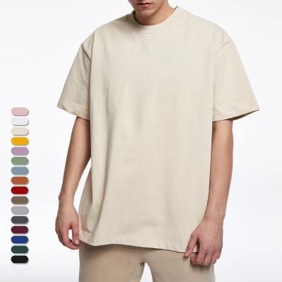 China Anti-Wrinkle Custom Clothing Men T-shirts 280gsm Heavy Cotton Drop Shoulder Oversized T-shirt From China Manufacturer for sale