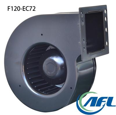 China Hotels AFL 120mm Forward AC 220V EC Centrifuge Fans Speed ​​Control Fan With Frame for sale