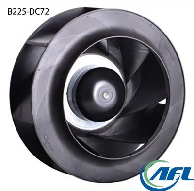 China Hotels AFL 225mm 24V 48V 310V DC Rear Centrifugal Fans Frameless Speed ​​Control Fan for sale