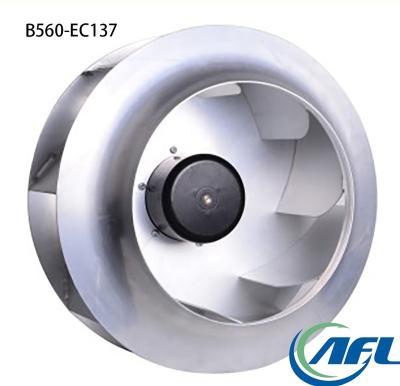 China Hotels AFL 560mm AC 380V EC Rear Centrifugal Fans Frameless Speed ​​Control Fan for sale