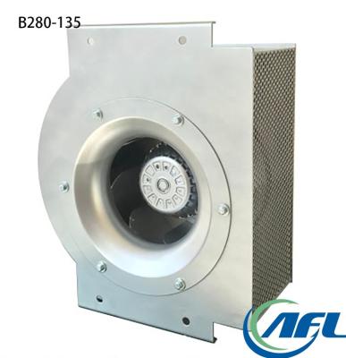 China Hotels AFL 280mm AC 380/400V Rear Centrifugal Fans Aluminum Sheet Fan With Frame for sale