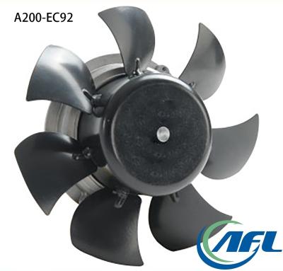 China Hotels AFL 200mm EC 220V Axial Fans With A Net And Configurable Wind Guide Panel for sale