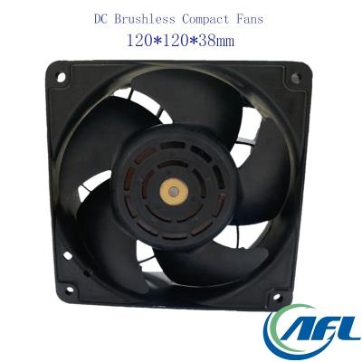 China Other AFL 120*120*38mm DC 12V/24V/48V 12038 Brushless Compact Waterproof Cooling Ultrafast Fans for sale