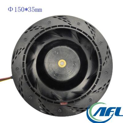 China DC 12025 machine repair shops AFL 150*35mm 24V 48V two ball high-speed compact centrifugal fans for sale