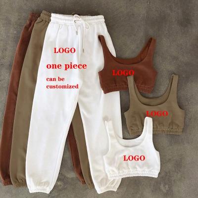 China Free sample QUICK DRY custom 2021 summer clothes crop top teams 2 two piece short clothing pants set for women for sale