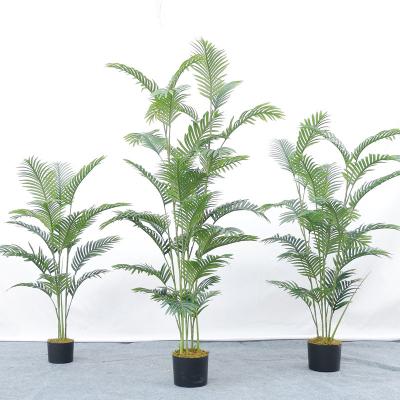 China 2022 New Minimalist Plastic Artificial Potted Plants Simulating Chrysalidocarpus Lutescens Tree Palm Artificial Plant for sale