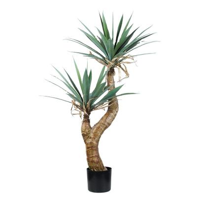 China Art Decor Factory Sale Artificial Trees Ornamental Plants 120CM Potted Agave Plants For Home Garden Decoration for sale