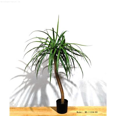 China Art Decor Artificial Plants In Pots For Small Bonsai Home Indoor Tree Quality Dracaena Sanderiena Decor Tree Artificial Plant for sale