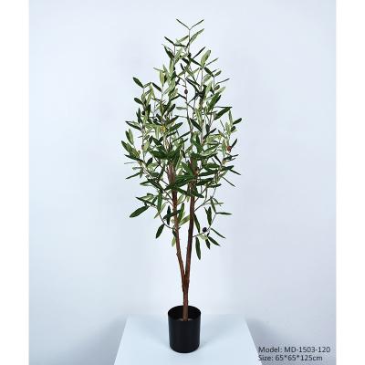 China Art Decor 2022 Hot New Design Plastic Tree Decoration Indoor Outdoor Artificial Olive Trees For Garden Artificial Tree Plants for sale