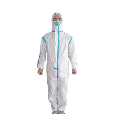 China Hospital High Performance Protective Clothing Medical Heavy High Quality Disposable Protective Suit Coverall for sale