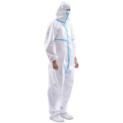 China Hospital Polypropylene Coveralls Protective Clothing Nonwoven 100% Medical Disposable Coverall For Hospital for sale