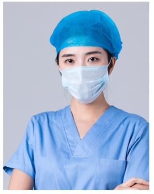 China Net Nonwoven Cap Nonwoven Fabric Hair Protective Disposable Cap With Elastic Disposable Surgical Caps for sale