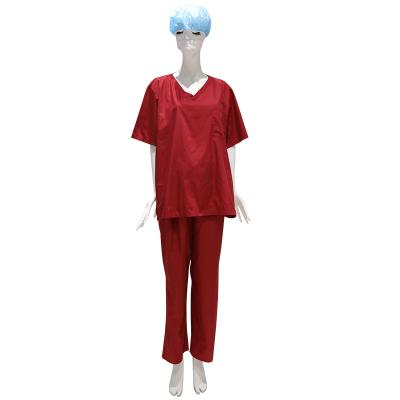 China 2021 Hot Sale Hospital For V-neck Hospital Medical Uniforms Set With High Quality for sale