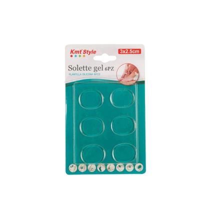 China Inner Shoe Silicone Gel Pad for Toes Shock Pad Foot Care Insert Insole Pad Foot Care Pad Absorption Pain Relief for sale