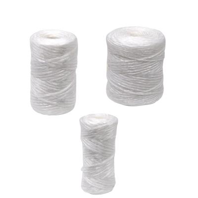 China Durable Customizable White 80/150/250G PP Rope Racing Ropes for sale