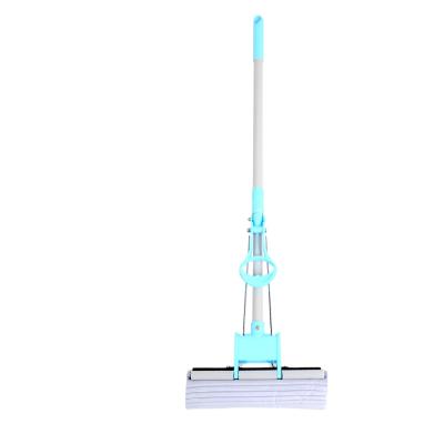 China Sustainable Household Sponge PVA Mop Compression Cleaning Head And Telescopic Handle Brooms for sale