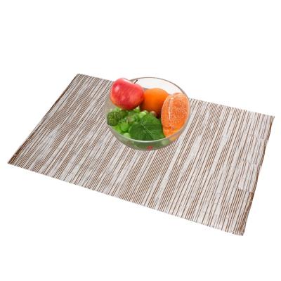 China 30*45CM PVC Silver Square Coffee Tea Time Lunch Viable Dinner Table Mat Decoration Dining Mat for sale